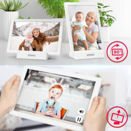 Duronic Digital Photo Frame Pf1D We Smart Touchscreen Digital Picture Frame 10.1 Inch Display Photos For Family Friends - White - thumbnail 5