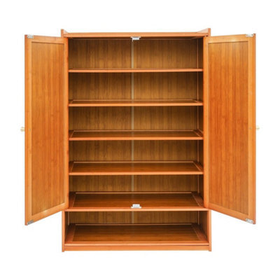 Shoe Storage Cabinet Shoe Cabinet With 2 Doors Floor Shoe Organizer For Entryway - image 1