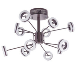 Luminosa Lighting Luminosa Modern Led Hanging Pendant Fixed Bronze, Warm White 3000K 4000Lm