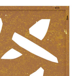 Walplus Garden Wall Decoration 105X55 Cm Corten Steel Bamboo Leaf Design - thumbnail 7