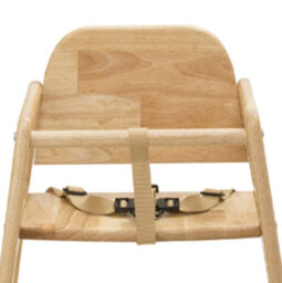 Safetots Two Pack Of Simply Stackable Wooden High Chairs, Natural, Highchairs For Baby And Toddler, Stylish And Practical - thumbnail 5