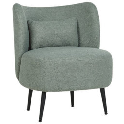 Beliani Armchair Otsby Boucle Light Green - thumbnail 4