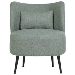 Beliani Armchair Otsby Boucle Light Green - thumbnail 5