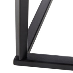 Beliani Console Table Perrin Tempered Glass Marble/ Black - thumbnail 6