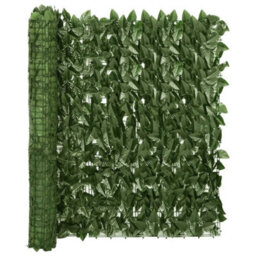 Berkfield Balcony Screen With Dark Green Leaves 600X100 Cm - thumbnail 1