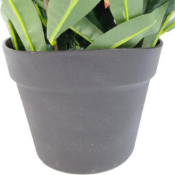 80Cm Artificial Red Potted Realistic Indoor House Plant Decor - thumbnail 3