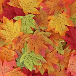 Neel Blue Artificial Maple Leaves  Autumn Decoration Fake Leaf, 9Cm X 10Cm, 100Pcs - thumbnail 8