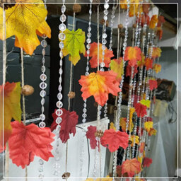 Neel Blue Artificial Maple Leaves  Autumn Decoration Fake Leaf, 9Cm X 10Cm, 100Pcs - thumbnail 6
