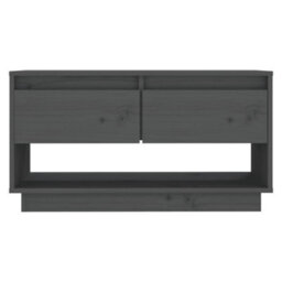 Berkfield Rustic Tv Cabinet Grey 74X34X40 Cm Solid Wood Pine - thumbnail 3