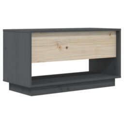 Berkfield Rustic Tv Cabinet Grey 74X34X40 Cm Solid Wood Pine - thumbnail 6