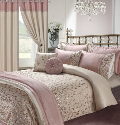 Kampala Hill Marie Pink Duvet Cover Set Double Bedding Set - image 1