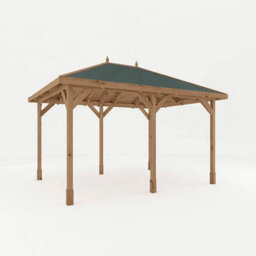 Waltons 3M X 4M Traditional Gazebo Pressure Treated Wooden Garden Shelter - thumbnail 3