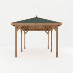 Waltons 3M X 4M Traditional Gazebo Pressure Treated Wooden Garden Shelter - thumbnail 7