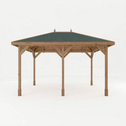 Waltons 3M X 4M Traditional Gazebo Pressure Treated Wooden Garden Shelter - thumbnail 6