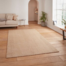 Beige Shaggy Washable Plain Modern Rug For Living Room Bedroom & Dining Room-60Cm X 115Cm - thumbnail 2