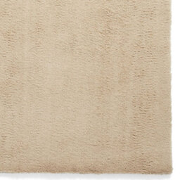 Beige Shaggy Washable Plain Modern Rug For Living Room Bedroom & Dining Room-60Cm X 115Cm - thumbnail 5