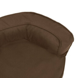 Berkfield Ergonomic Dog Bed Mattress 60X42 Cm Linen Look Brown - thumbnail 6