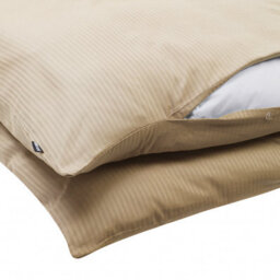 Beliani Duvet Cover Set Avondale Sateen Cotton 155 X 220 Cm Beige - thumbnail 7