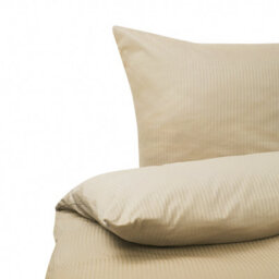 Beliani Duvet Cover Set Avondale Sateen Cotton 155 X 220 Cm Beige - thumbnail 4