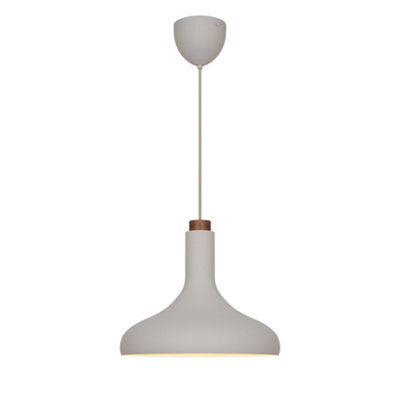 Nordlux Fuji Indoor Pendant Light Beige Metal E27 White Inner - Mains Powered, Ip20 - image 1
