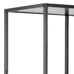 Furniture To Go Seaford Tall Black Metal Bookcase With 5 Black Shelves - thumbnail 7