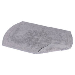 Showerdrape Ultra 100% Cotton Grey Reversible Bath Mat 800 X 500mm - thumbnail 2