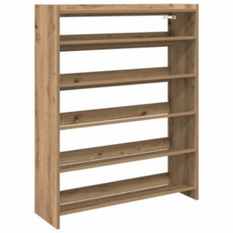 Berkfield Elegant Shoe Rack Artisan Oak 80X25X100 Cm Engineered Wood - thumbnail 1