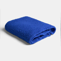 Ohs Large Teddy Fleece Throw Blanket, Cobalt Blue - 200 X 240Cm - thumbnail 3