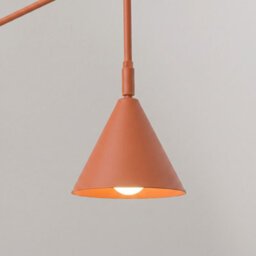 Luminosa Lighting Luminosa Nox Dome Wall Lamp With Switch Red Ochre 1X E14 - thumbnail 4