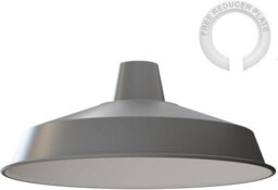 Grey Light Shade Ceiling Metal Lampshades For Ceiling Lights, Industrial Easy Fit Pendant Lamp Shades For Bedside Lamp - thumbnail 5