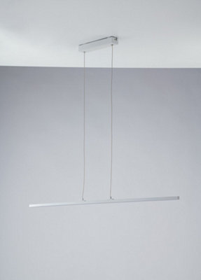Luminosa Lighting Luminosa Shanghai Integrated Led Linear Bar Pendant, White Opal, 4000K