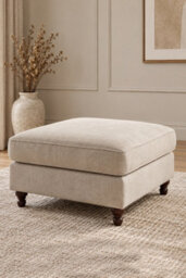 Loft Home Olivia Natural Beige Footstool - thumbnail 4