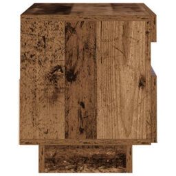 Berkfield Tv Cabinet With Led Lights Old Wood 80X35X40 Cm Engineered Wood - thumbnail 7