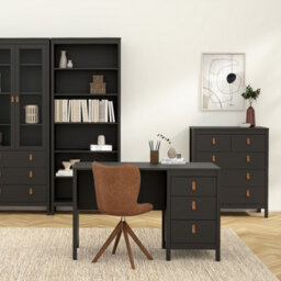Furniture To Go Barcelona Chest 3+2 Drawers In Matt Black - thumbnail 7