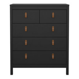 Furniture To Go Barcelona Chest 3+2 Drawers In Matt Black - thumbnail 3
