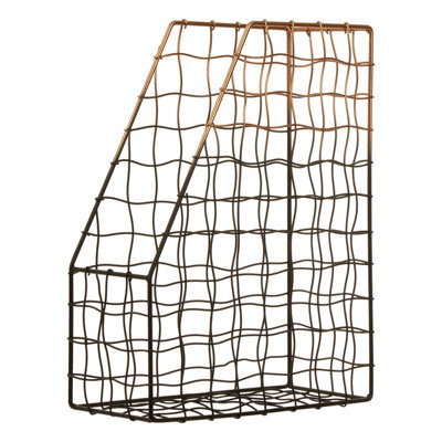Orsina Metallic Magazine Holder,modern Storage Rack,newspaper Holder,perfect For Storing Magazines & Newspapers - image 1