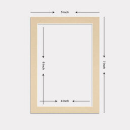 Ak Frames 7X5 Ivory Picture Mounts To Fit 6X4 Aperture Size - Mount Board Only (No Frame Included) - thumbnail 3