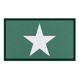 Native Natural Green Star Indoor & Outdoor Doormat - 70X40Cm - thumbnail 2