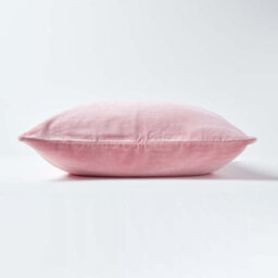 Homescapes Pink Velvet Cushion Cover, 40 X 40 Cm - thumbnail 2