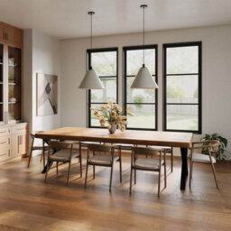 Ashford Blake Chunky Rustic Dining Table Chunky X Legs - thumbnail 2