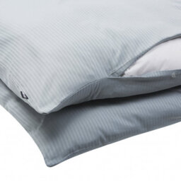 Beliani Duvet Cover Set Avondale Sateen Cotton 155 X 220 Cm Grey - thumbnail 7