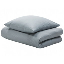 Beliani Duvet Cover Set Avondale Sateen Cotton 155 X 220 Cm Grey - thumbnail 6