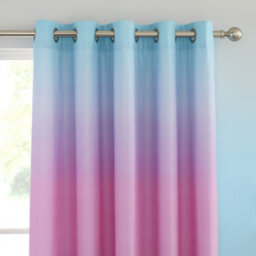 Catherine Lansfield Ombre Rainbow Clouds 66X72 Inch Eyelet Curtains Two Panels Pastel - thumbnail 2