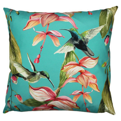 Evans Lichfield Hummingbird Floral Outdoor Cushion Cover - image 1