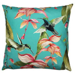 Evans Lichfield Hummingbird Floral Outdoor Cushion Cover - thumbnail 1