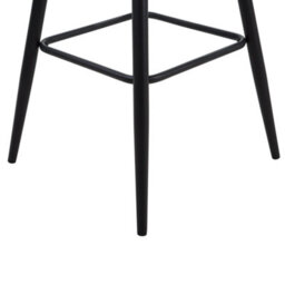 Beliani Set Of 2 Darien Bar Stools With Armrests & Footrest, Fabric, Grey - thumbnail 9