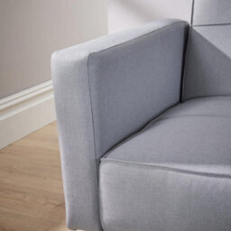 Home Source Eclipse Grey Linen Sofa Bed - thumbnail 6