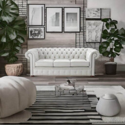 Chesterfield 3 Seater Shelly Almond Leather Sofa Bespoke In Classic Style - thumbnail 3