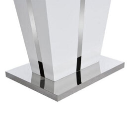 Furniture in Fashion Memphis Small High Gloss Dining Table In White With Glass Top - thumbnail 8