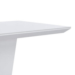 Furniture in Fashion Memphis Small High Gloss Dining Table In White With Glass Top - thumbnail 7
